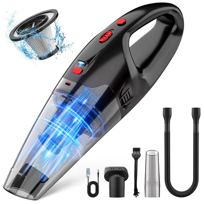BSRCO Handheld Vacuum Cordless Rechargeable Dust Busters Cordless Rechargeable with LED USB Charge 1.65LBs Hand Vacuum Cordless Hand Vacuums for Car/Home/Pet