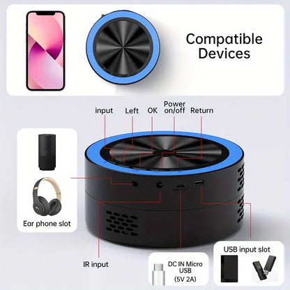 G320 Portable Mini Projector for Home & Outdoor Use